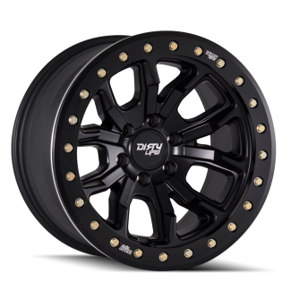 DIRTY LIFE DT-1 9303 MATTE BLACK W/SIMULATED RING 17X9 5-127 -38MM 78.1MM