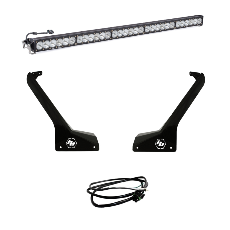 BAJA DESIGNS 2018+ WRANGLER JL/JT ONX6+ 50IN ROOF LED LIGHT BAR KIT W/ UPFITTER