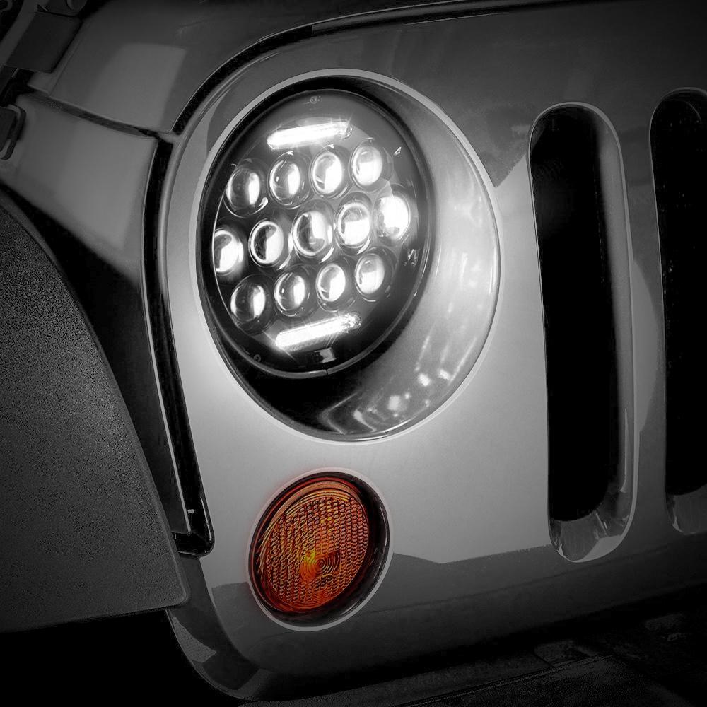 Honeycomb LED Headlights for 97-18 Jeep Wrangler TJ/ JK
