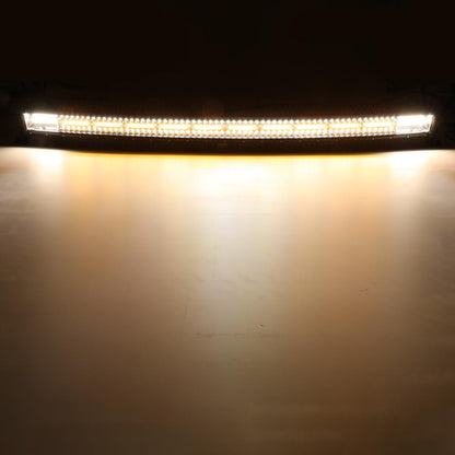 50 INCH 6 MODES WHITE&AMBER CURVED OFF ROAD LED LIGHT BAR