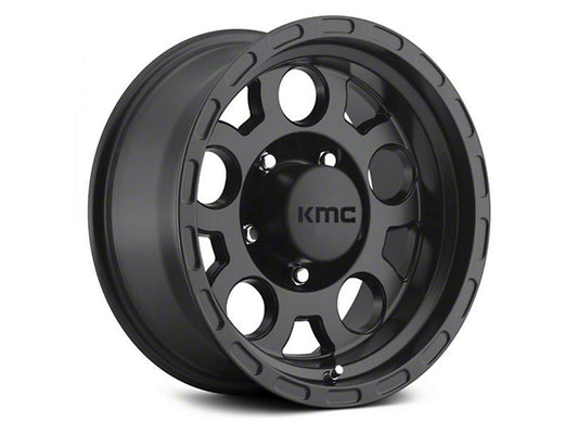 KMC Enduro Matte Black 6-Lug Wheel; 17x9; -6mm Offset