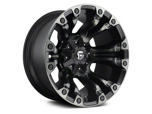 Fuel Wheels Vapor Matte Black Double Dark Tint 6-Lug Wheel; 17x9; -12mm Offset