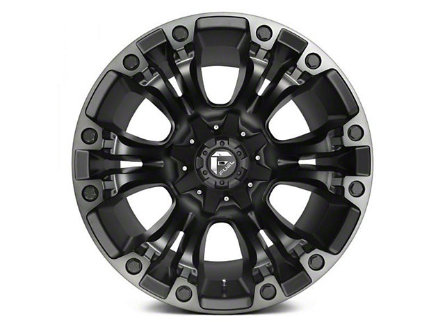 Fuel Wheels Vapor Matte Black Double Dark Tint 6-Lug Wheel; 17x9; -12mm Offset