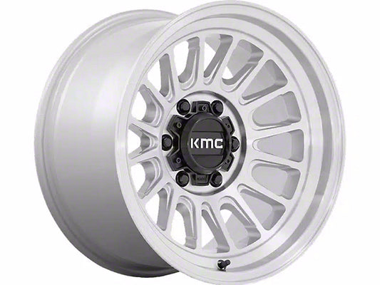 KMC Impact Ol Silver Machined 6-Lug Wheel; 17x8.5; 0mm Offset
