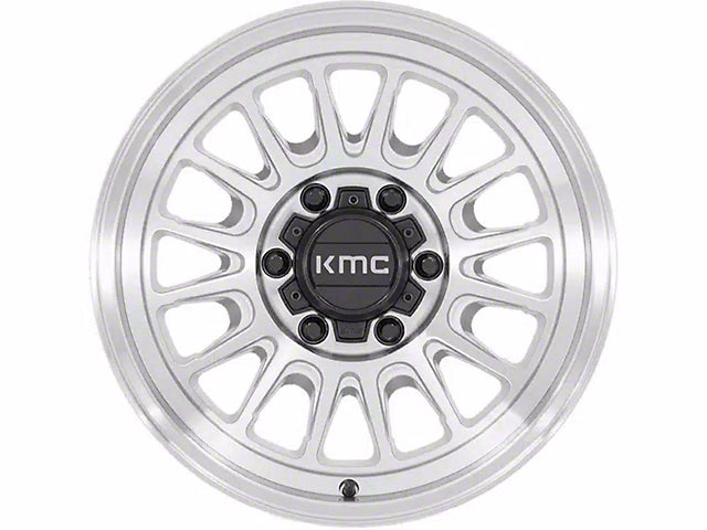 KMC Impact Ol Silver Machined 6-Lug Wheel; 17x8.5; 0mm Offset