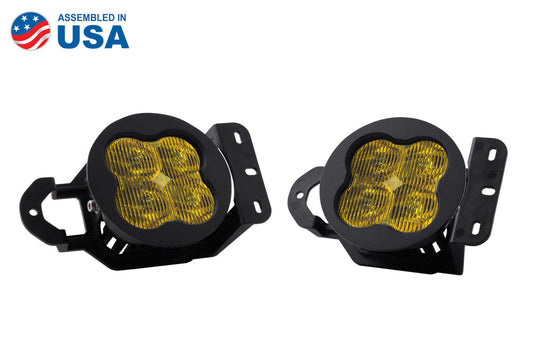 SS3 LED FOG LIGHT KIT FOR 18-20 JEEP JL WRANGLER SPORT YELLOW SAE/DOT FOG PRO