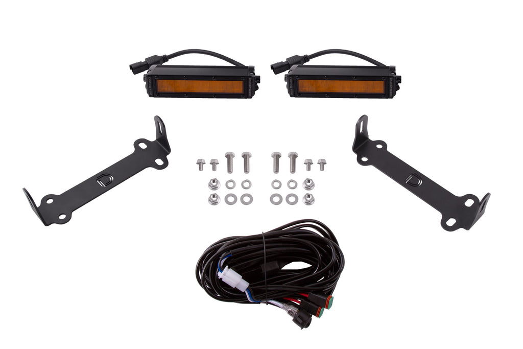 STAGE SERIES SAE/DOT LED LIGHTBAR KIT FOR 2014-2021 TOYOTA 4RUNNER AMBER SAE/DOT WIDE DIODE DYNAMICS