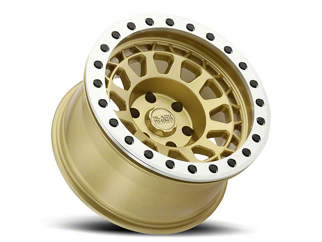 Black Rhino Primm Matte Gold with Machined Ring 6-Lug Wheel; 17x8.5; 0mm Offset