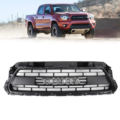 Toyota Tacoma TRD Pro 2012-2015 Grill Replacement Grille + LED Lights + Toyota Letter