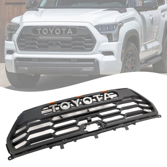 2022-2023 Toyota Tundra Sequoia TRD PRO Front Bumper Grill Grille W/Light