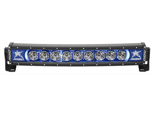 Rigid Industries 20-Inch Radiance Plus Curved LED Light Bar with Blue Backlight (Universal; Some Adaptation May Be Required)