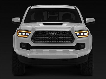 Morimoto GEN2 XB LED Projector Headlights; Black Housing; Clear Lens (16-23 Tacoma w/ Factory Halogen DRL)