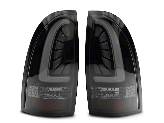 PRO-Series LED Tail Lights; Jet Black Housing; Smoked Lens (05-15 Tacoma)
