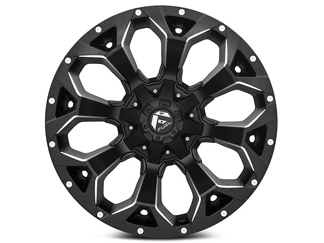 Fuel Wheels Assault Satin Black Milled 6-Lug Wheel; 17x9; -12mm Offset