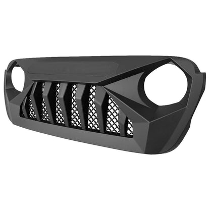 DEMON GRILLE W/ BLUE STAR DRL FOR 18-23 JEEP WRANGLER JL & GLADIATOR JT W/O TRAILCAM