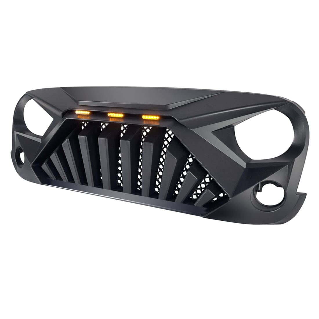 GOLIATH GRILLE W/ LED AMBER LIGHTS & JK TO JL CONVERSION TAIL LIGHTS FOR 07-18 WRANGLER JK