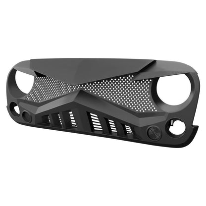 HAWKE GRILLE - MATTE BLACK FOR 07-18 JEEP WRANGLER JK