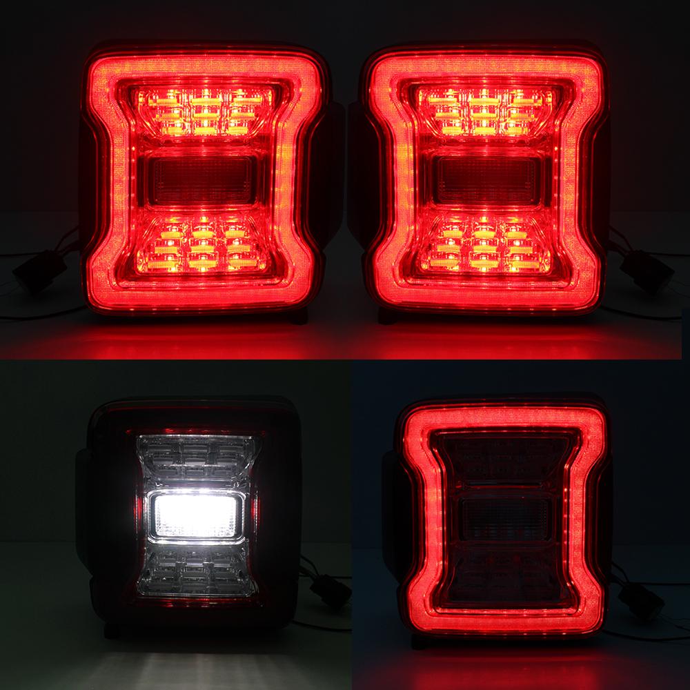 JK TO JL CONVERSION TAIL LIGHTS - RED for 07-18 JEEP WRANGLER JK/ JKU