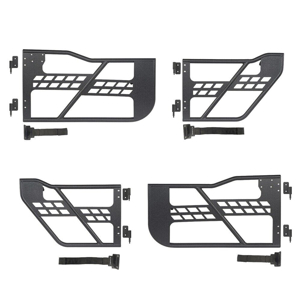 OFF-ROAD STYLE FRONT & REAR HALF DOORS WITHOUT MIRRORS FOR 18-23 JEEP WRANGLER JL & GLADIATOR JT