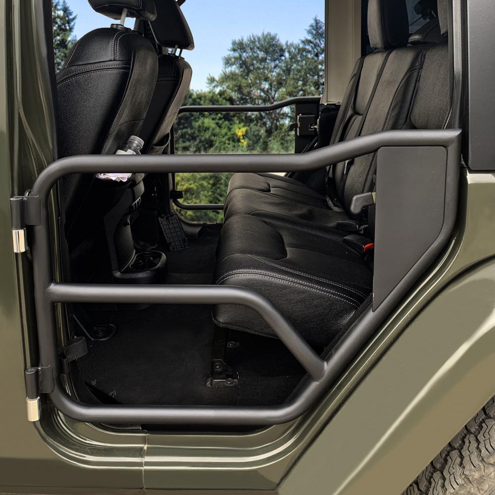 TUBULAR DOOR WITHOUT MIRRORS FOR 07-18 JEEP WRANGLER JK 4 DOOR