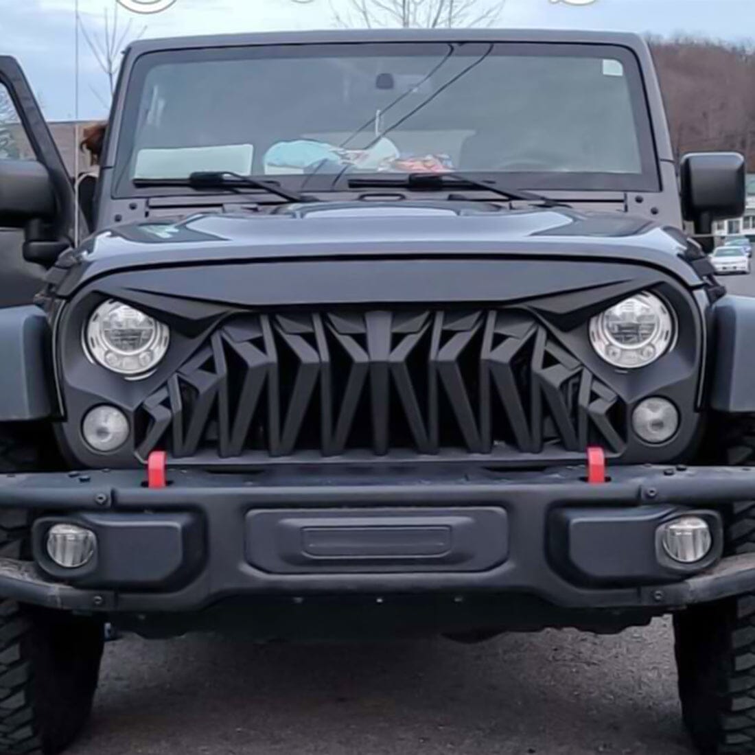 SHARK GRILLE & JK TO JL CONVERSION TAIL LIGHTS FOR 07-18 WRANGLER JK