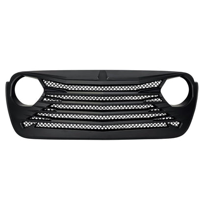 TOMAHAWK GRILLE - MATTE BLACK FOR 18-23 JEEP WRANGLER JL & GLADIATOR JT W/O TRAILCAM