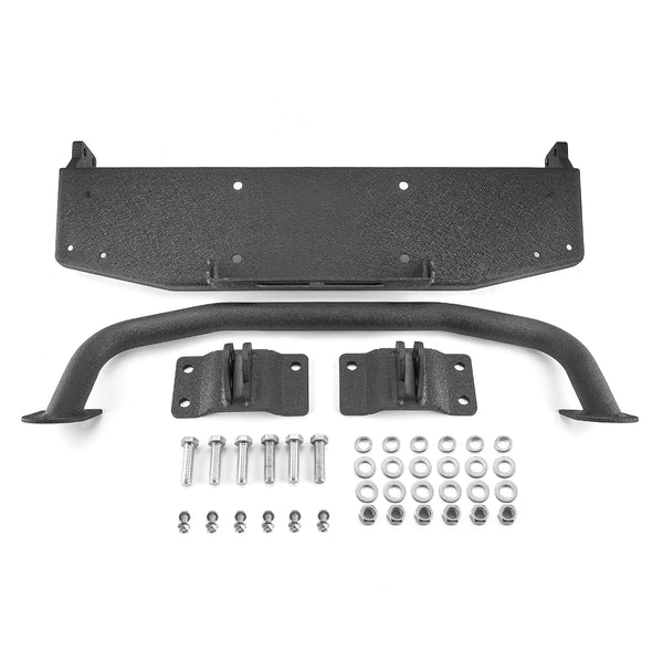 2021-2023 Ford Bronco Steel Front Bumper Bull Bar with Winch Frame & D-rings Bracket