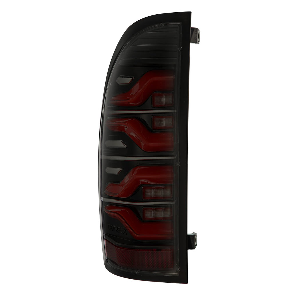 ALPHAREX 05-15 TOYOTA TACOMA LUXX-SERIES LED TAIL LIGHTS BLACK-RED