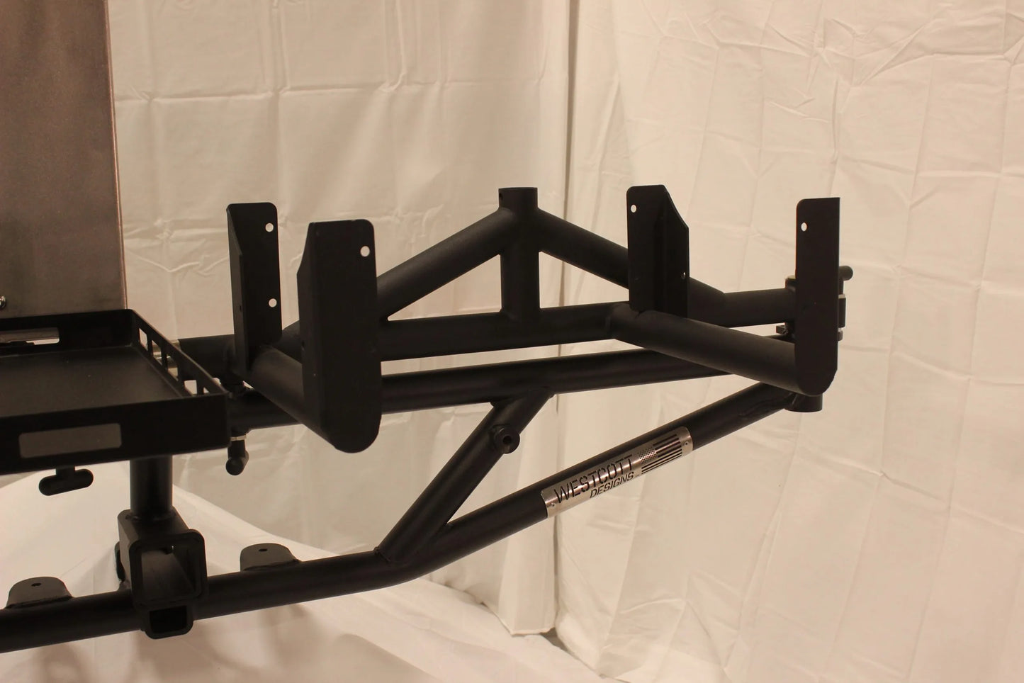 Westcott Universal Hitch Mount Tire Rack with Cooler Mount & Work Table