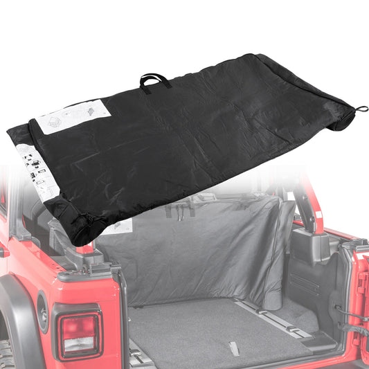 BLACK SOFT TOP WINDOW STORAGE BAG FOR JEEP WRANGLER JL 2018-2021